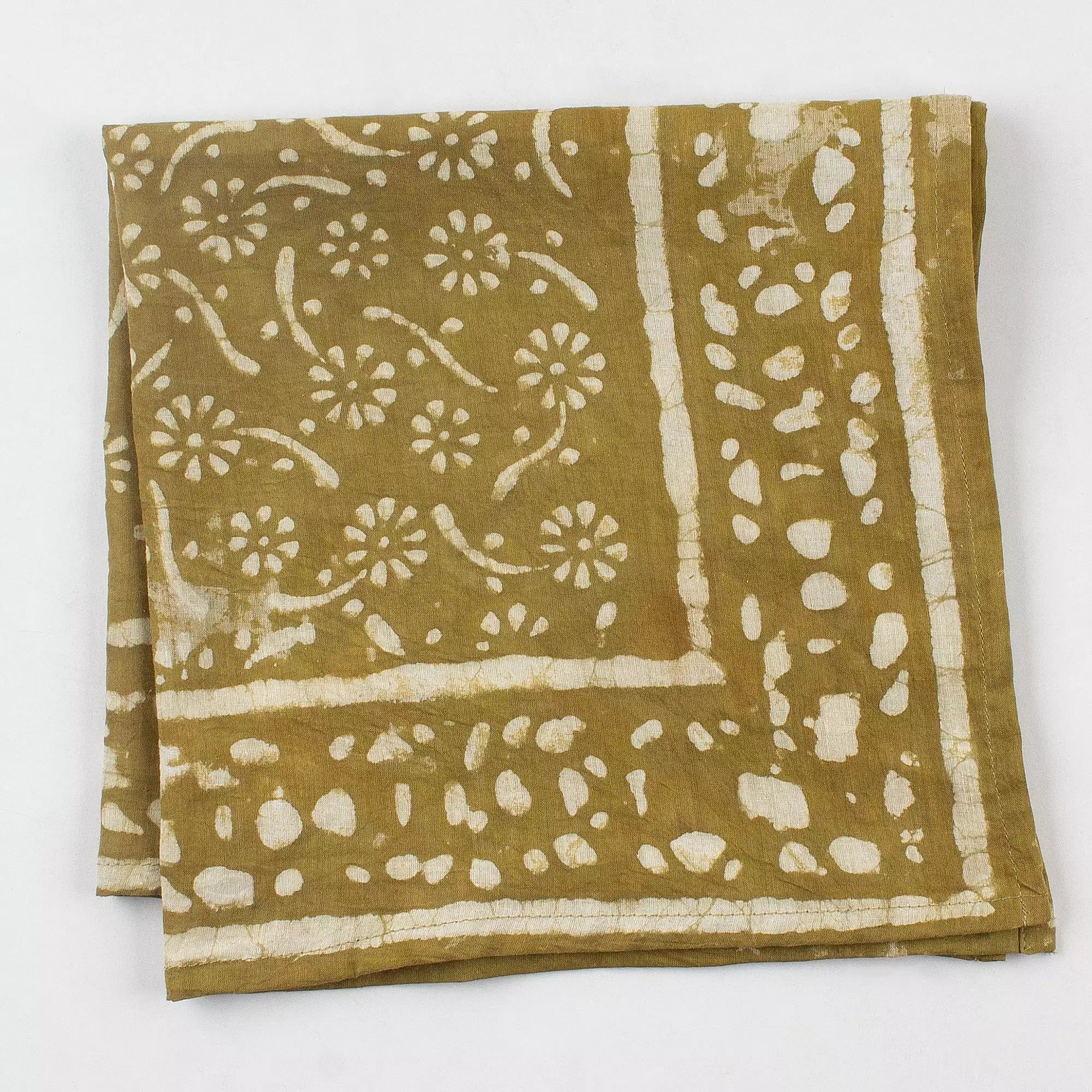 Dabu Hand Block Print Cotton Wrap Bandana for Men And Women 625